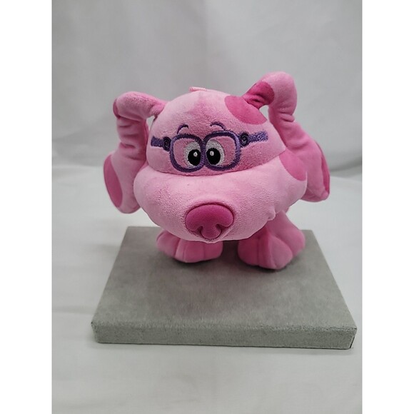 Blue's Clue Magenta With Glasses Plush Stuffed Animal Toy 7" - Picture 1 of 16